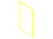 PUERTA ESPEJO RECTANGULAR BASE 1000_3D.dwg