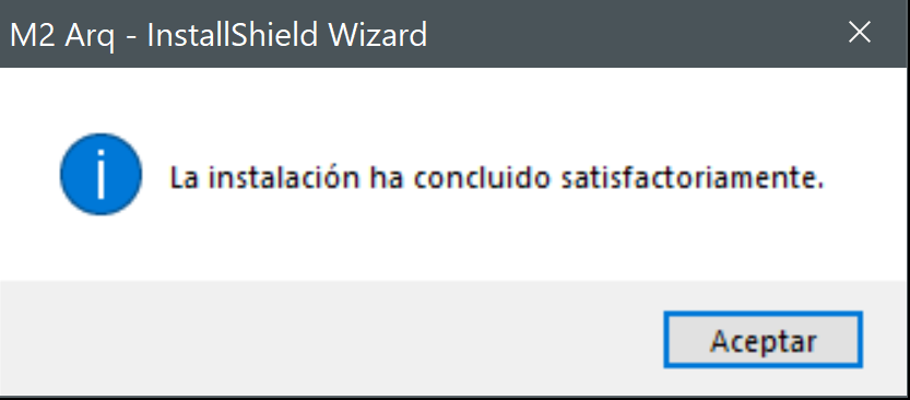 Instalaci&oacute;n terminada
